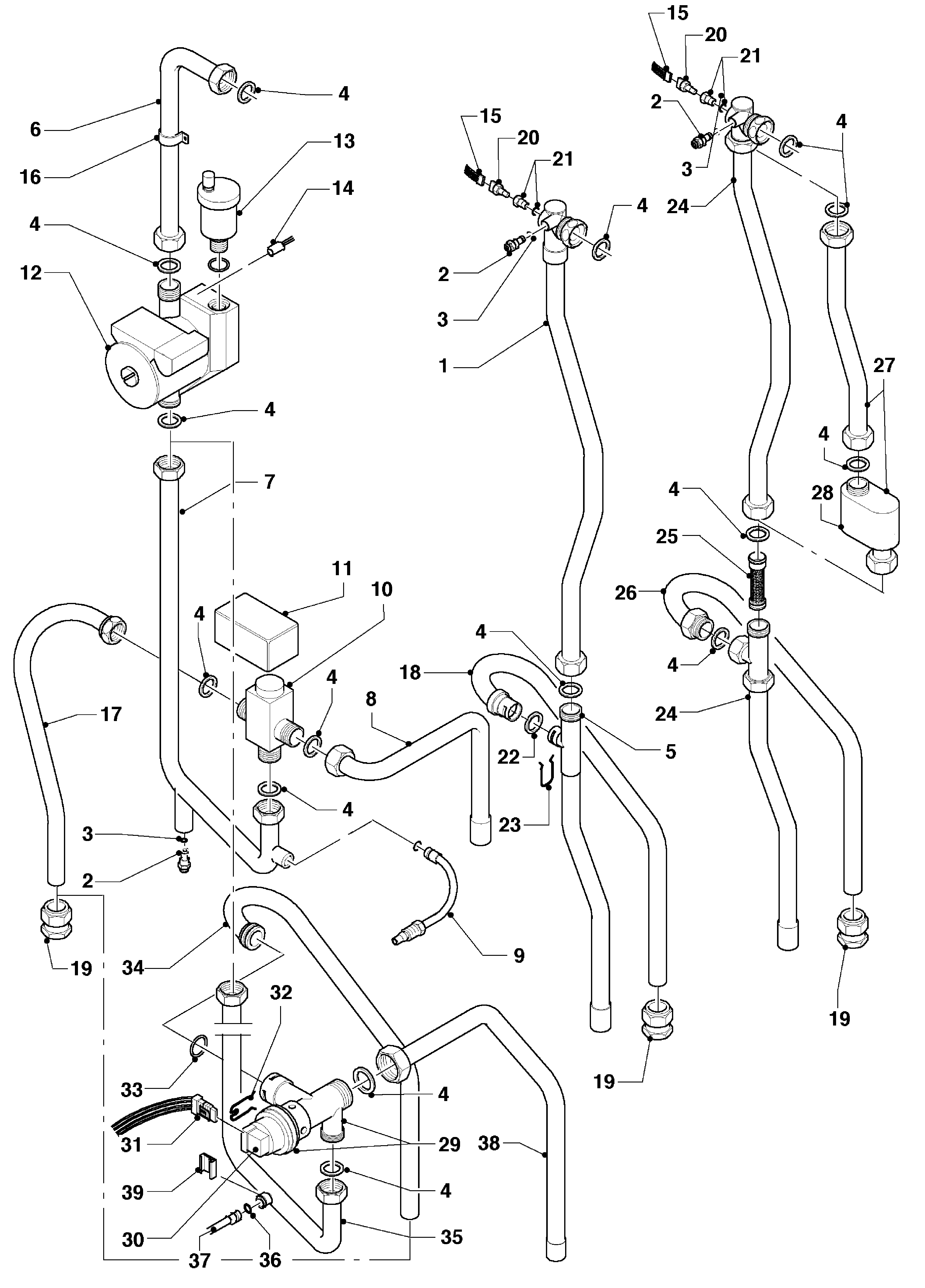 Vaillant hrSOLIDE VHR 24 S exploded tekening