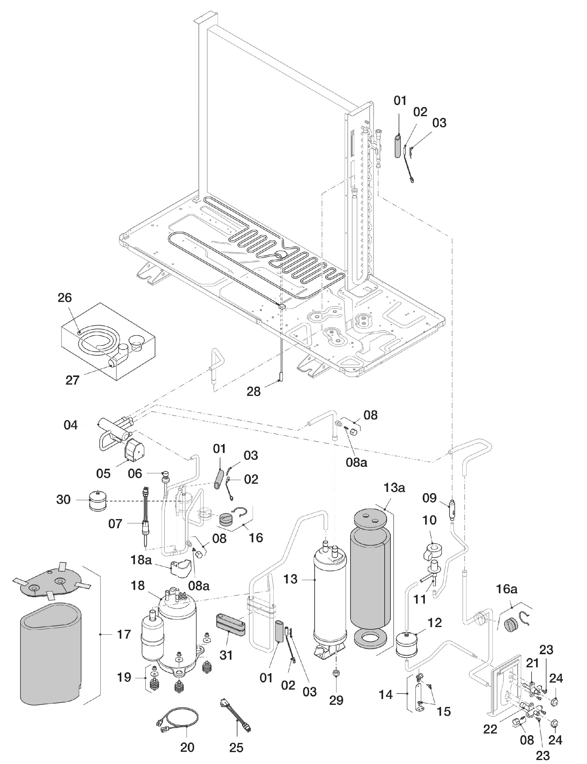 Vaillant aroTHERM VWL 105/5 AS exploded tekening