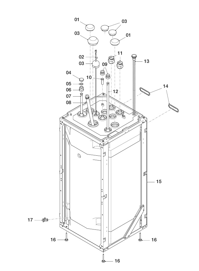 Vaillant uniTOWER Pure VWL 108/7.2 IS exploded tekening