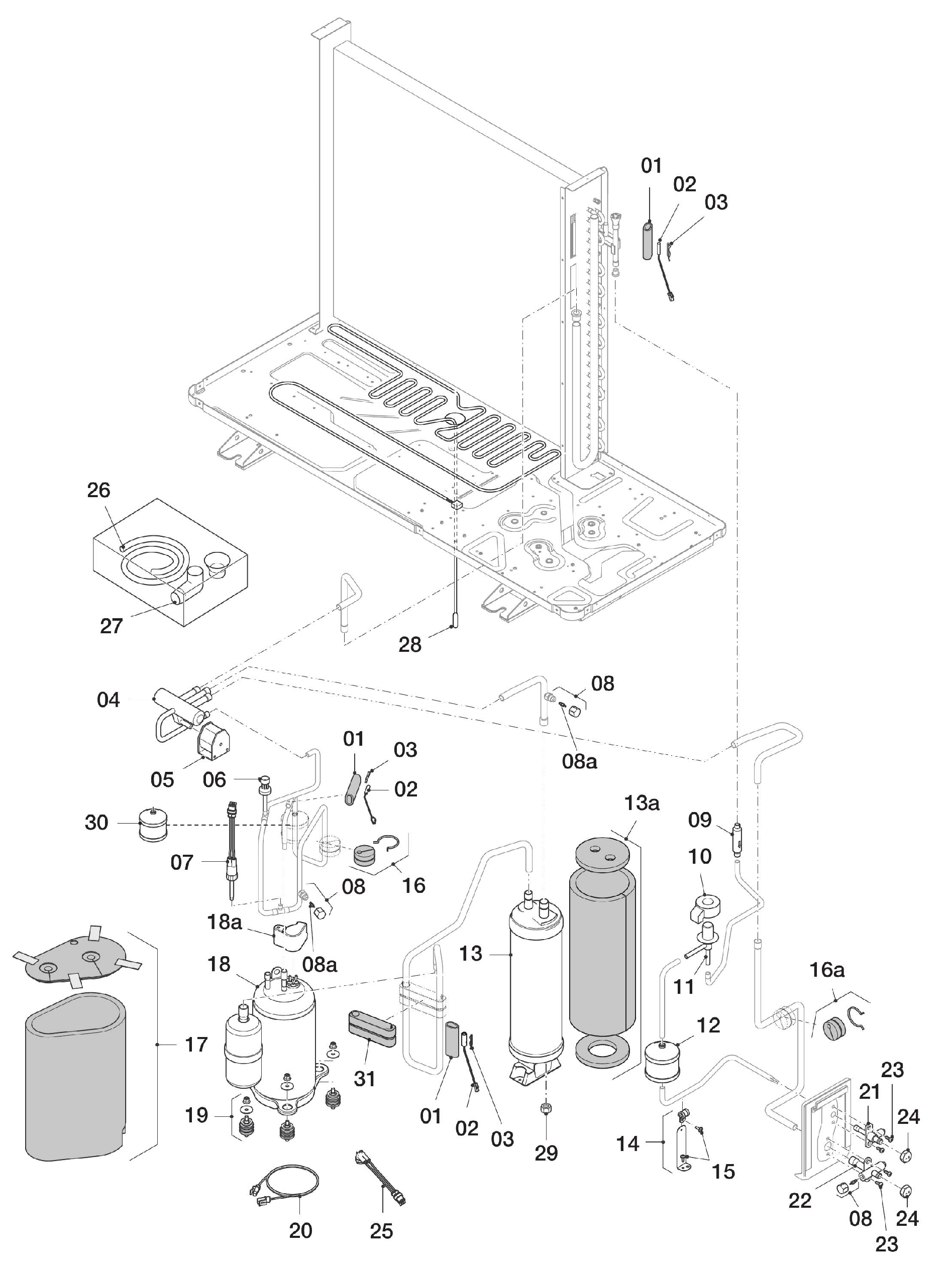 Vaillant aroTHERM VWL 125/5 AS exploded tekening