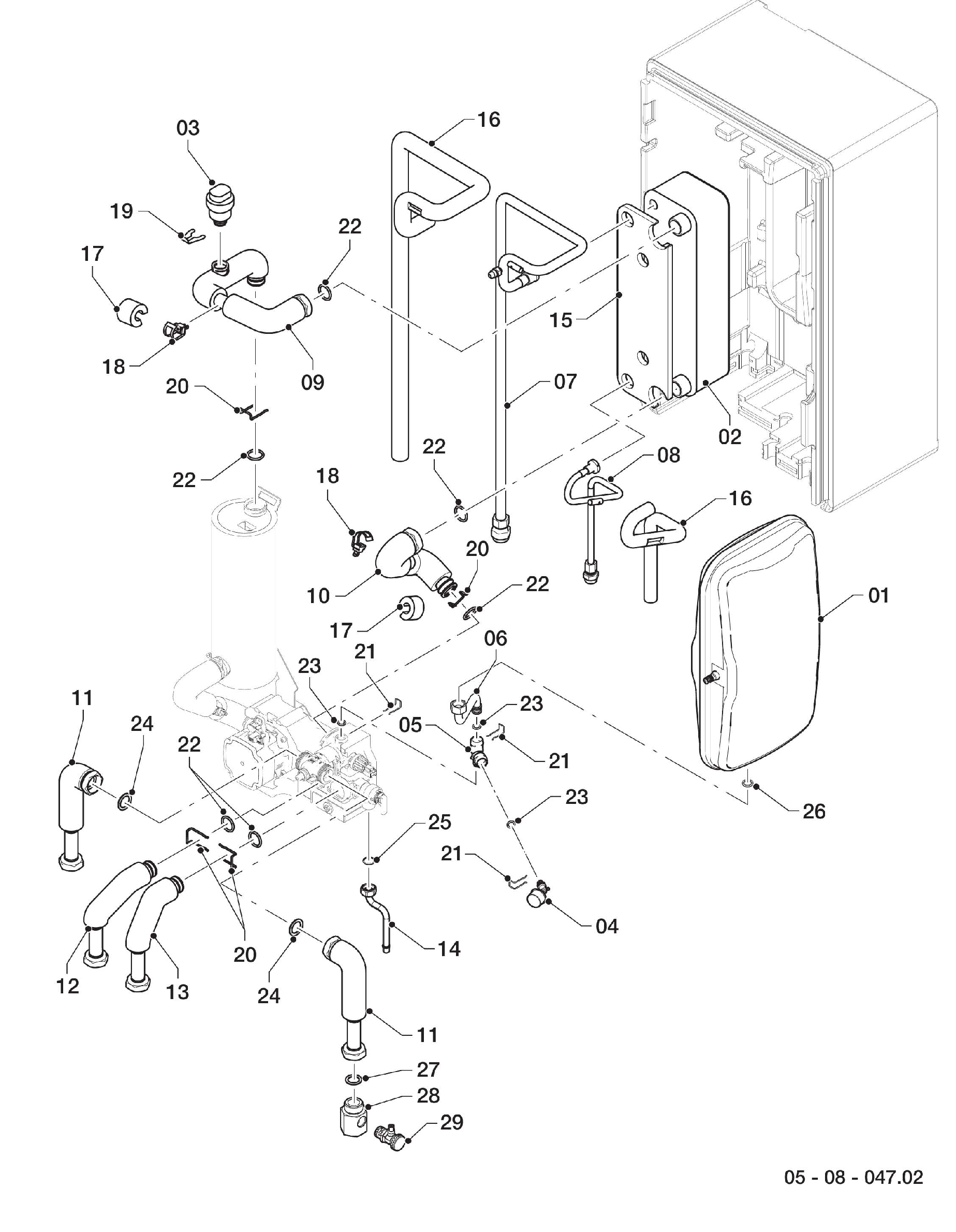 Vaillant aroTHERM VWL 77/5 IS exploded tekening