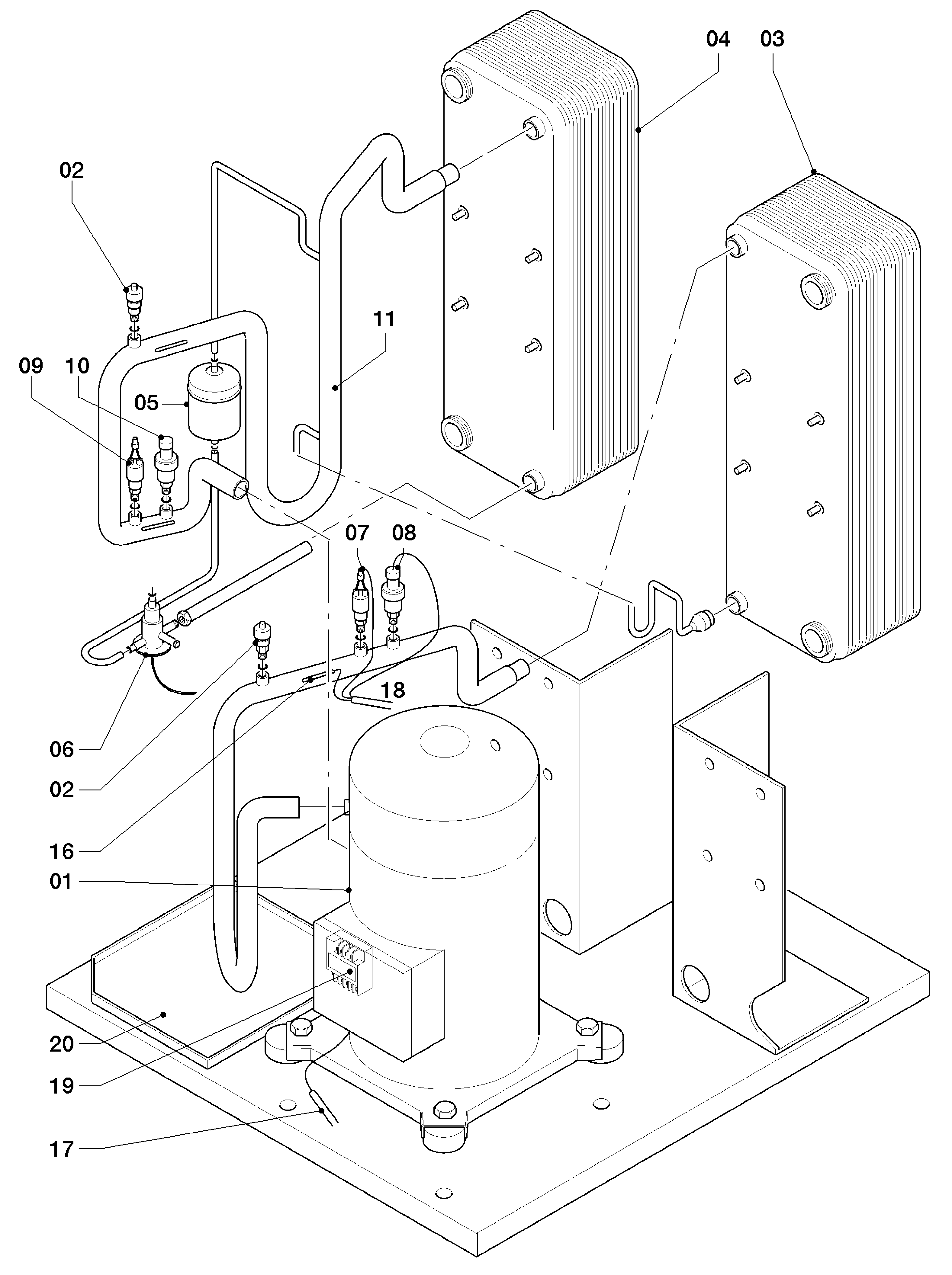Vaillant geoTHERM VWS 300/2 exploded tekening