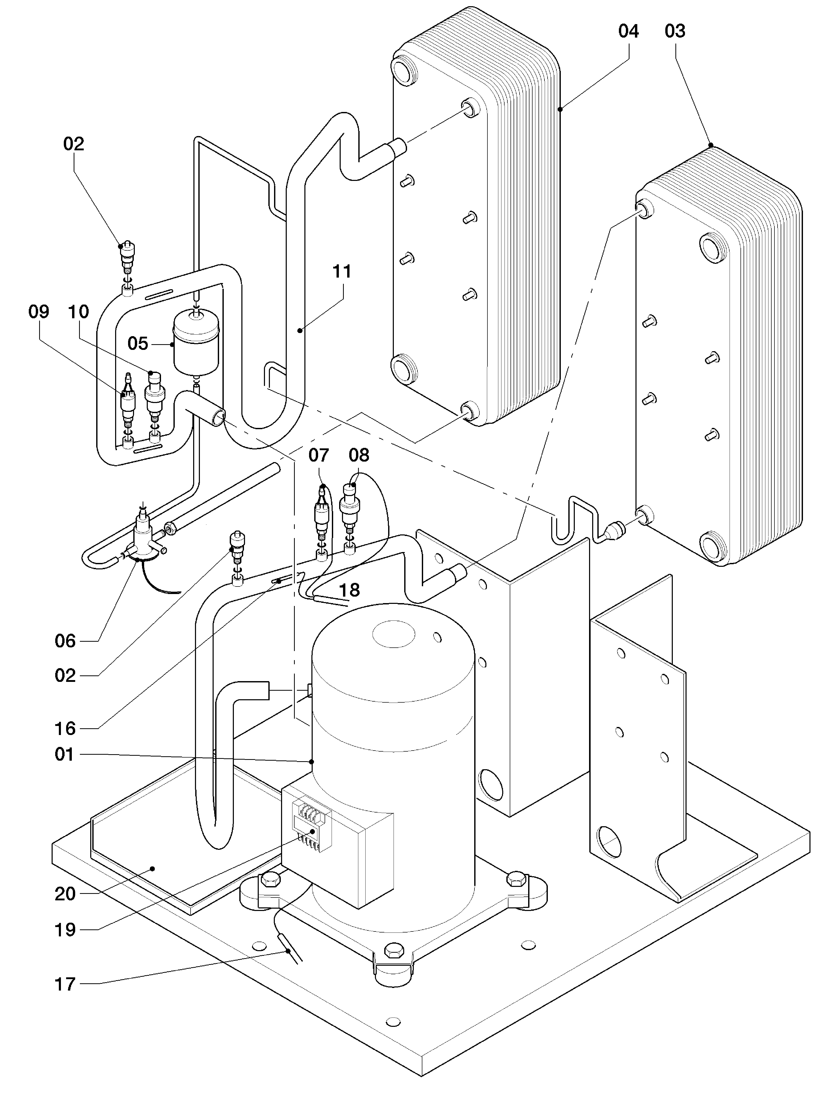 Vaillant geoTHERM VWS 380/2 exploded tekening