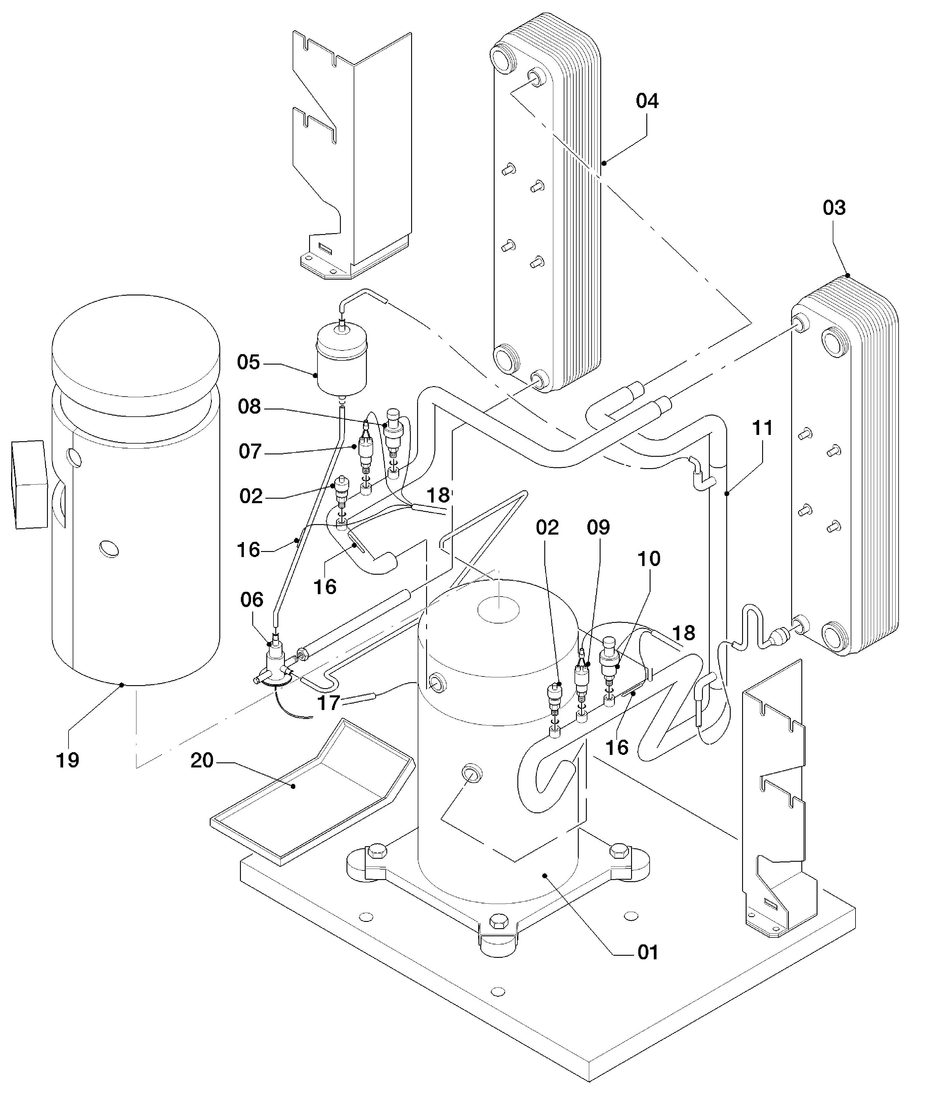 Vaillant geoTHERM VWS 63/3 exploded tekening