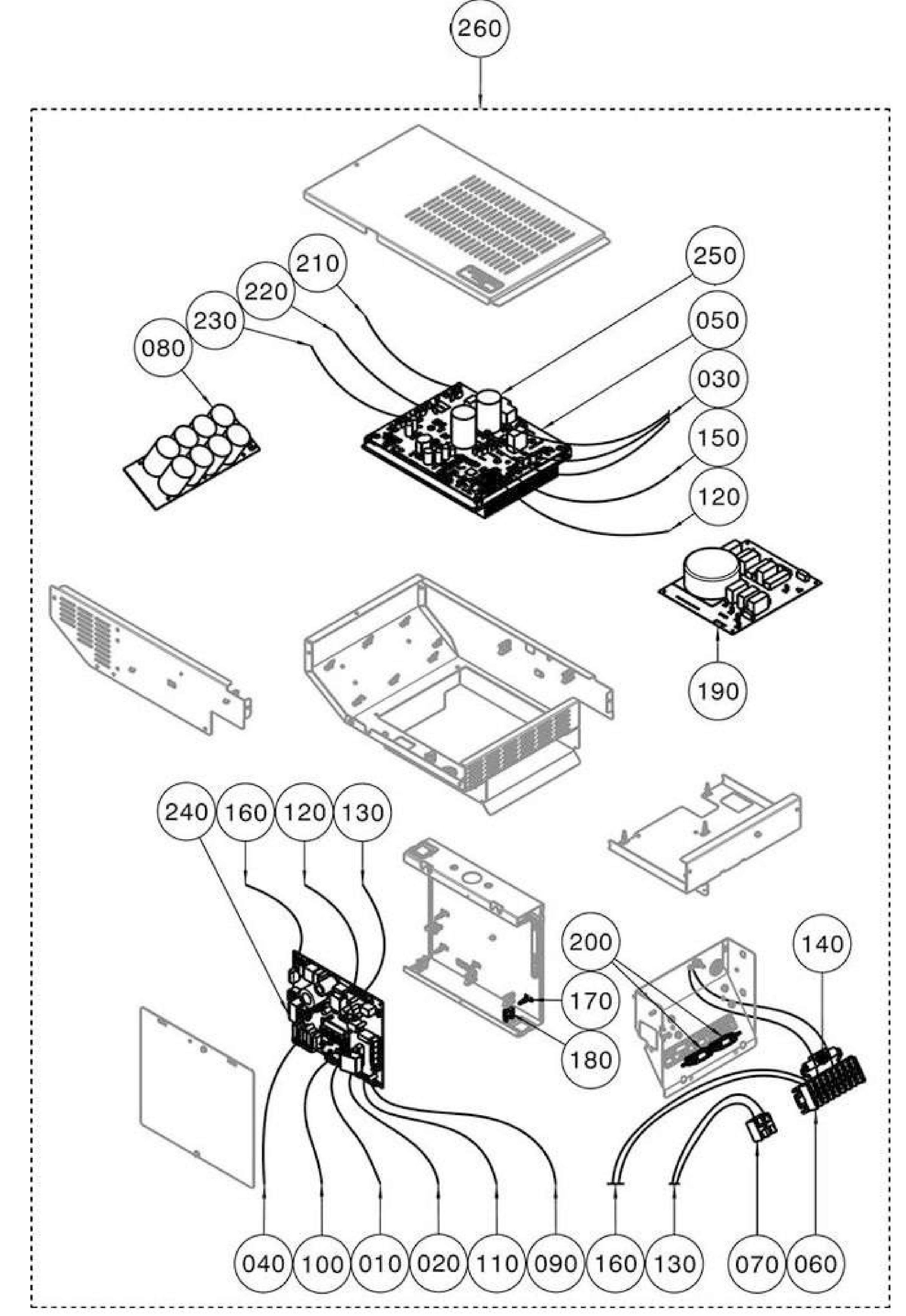 Wolf Regeling ODU 10/14/16 kW 400V exploded tekening