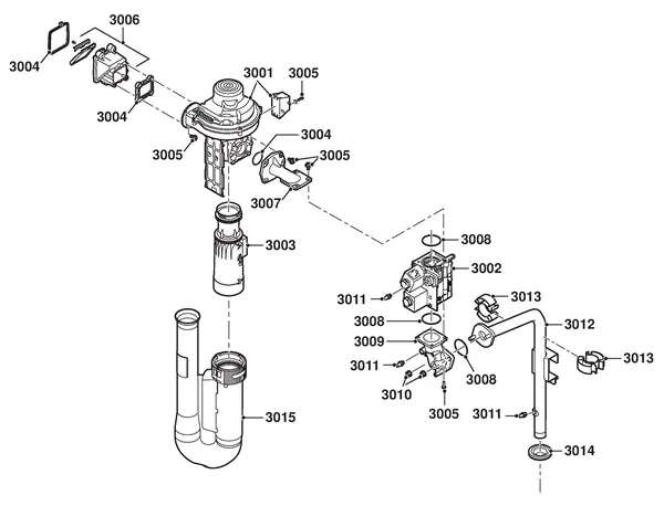 Exploded view Remeha Quinta Ace 135: Gas ventilator