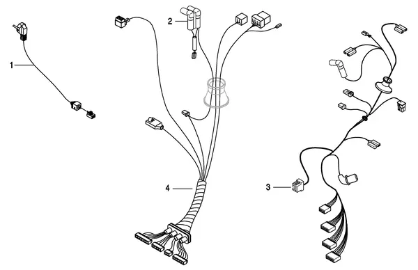 Exploded view Nefit (Bosch) TrendLine II HRC30 CW5 II: Kabelboom