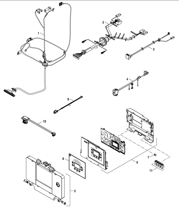 Exploded view Nefit (Bosch) 2300i HRC25/4: Schakelkast