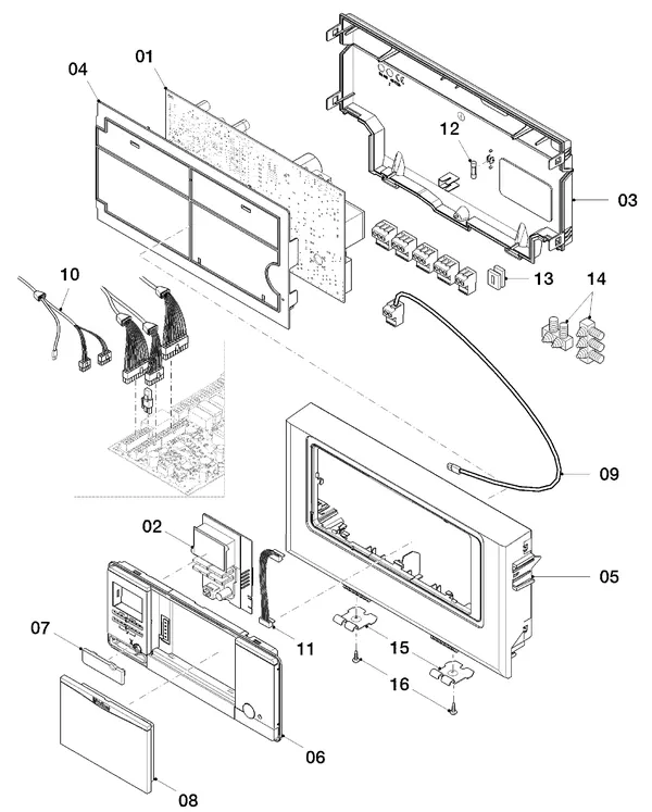 Exploded view Vaillant uniTOWER VIH QW 190/1 E (0010019709): Schakelkast