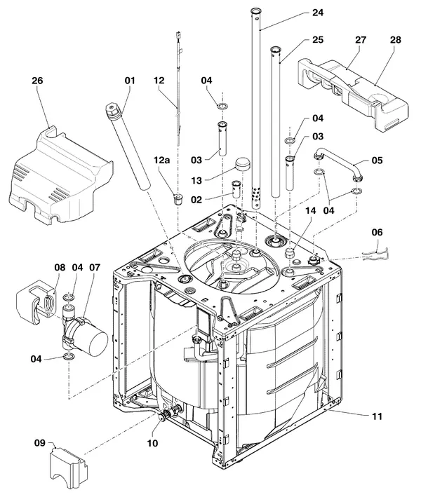Exploded view Vaillant ecoCOMPACT VSC 306/4-5 90: Boiler
