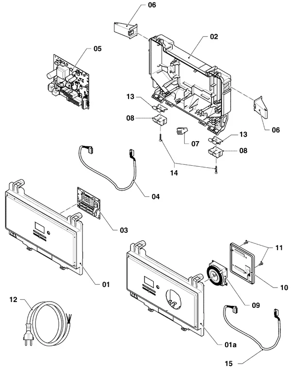 Exploded view Vaillant ecoTEC pure VHR 18-24/7-2 EXP: Schakelkast
