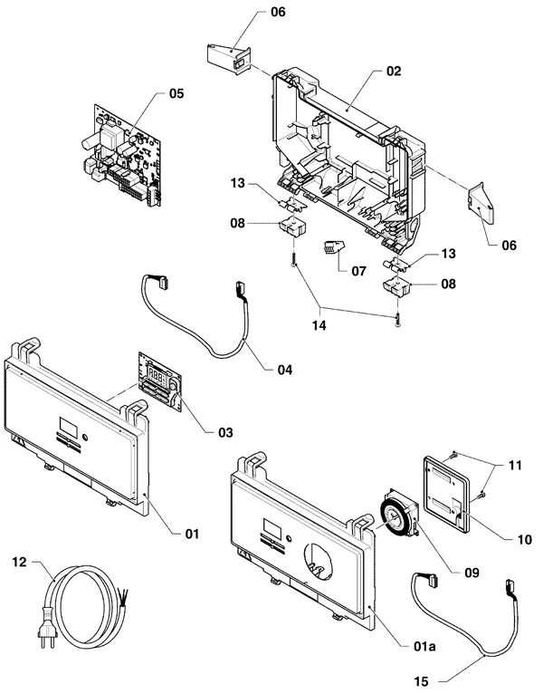 Exploded view Vaillant ecoTEC pure VHR 23-28/7-2: Schakelkast