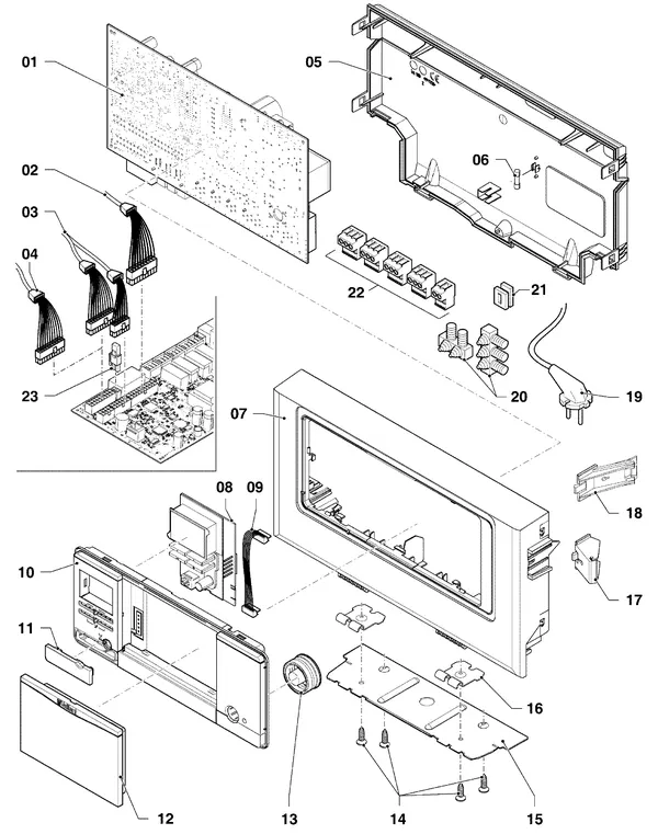 Exploded view Vaillant ecoTEC plus VC 1206/5-5 R3: Schakelkast