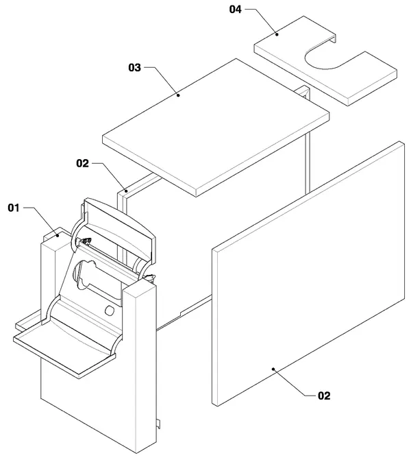 Exploded view Vaillant ecoCRAFT VKK 2006/3 R1: Manteldelen