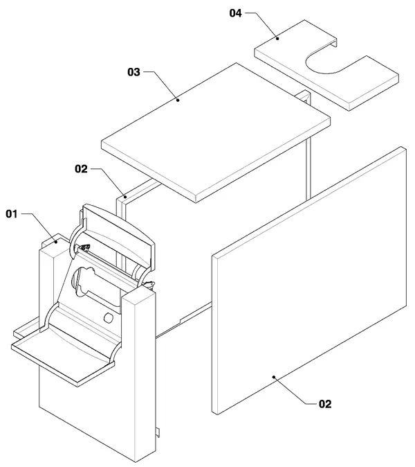 Exploded view Vaillant ecoCRAFT VKK 2806/3 R1: Manteldelen