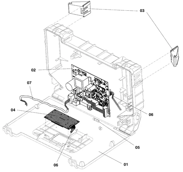 Exploded view Vaillant ecoFIT pro VUW 306/6-3 EXP: Schakelkast