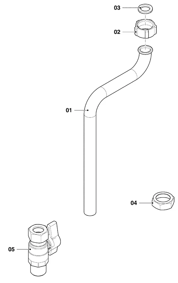 Exploded view Vaillant ecoTEC exclusive VHR 25/36 CF/1-7: Hydraulische delen