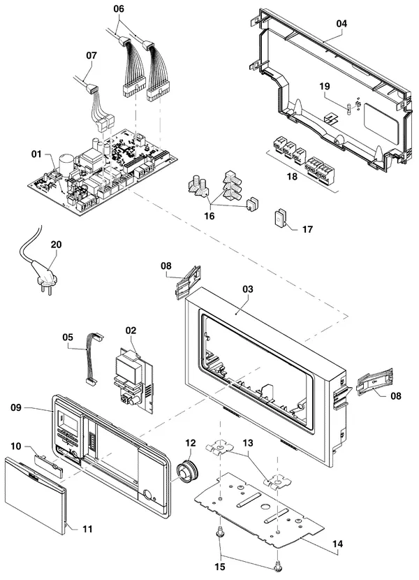 Exploded view Vaillant ecoTEC plus VHR 65/5-5: Schakelkast
