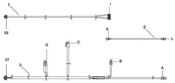 Exploded view Intergas Kombi Kompakt HR 22A: Bedradingen