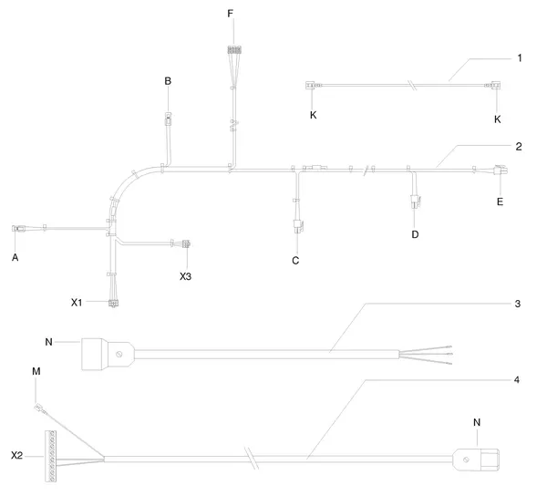 Exploded view Intergas Prestige CW6 A: Bedradingen