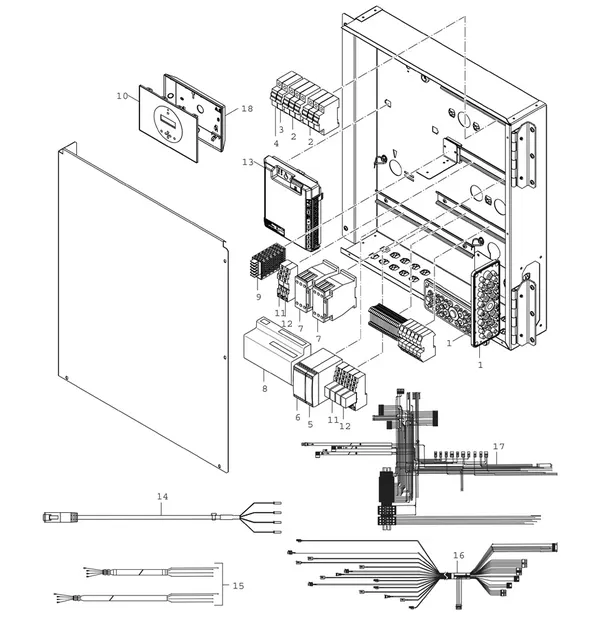 Exploded view Bosch Compress 7000 LW EHP 54-2 LW: Sturing