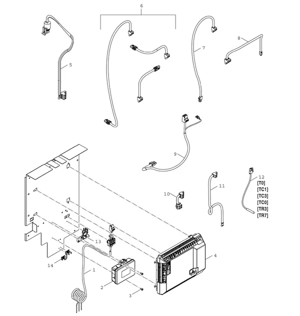 Exploded view Bosch Compress Hybrid 3400i AWS (HC3400iAW Si): Regelunit split r32