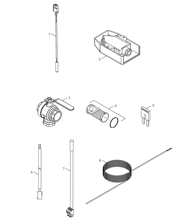 Exploded view Bosch Compress Hybrid 3400i AWS (CS3400iAWS 14B): Accessoire