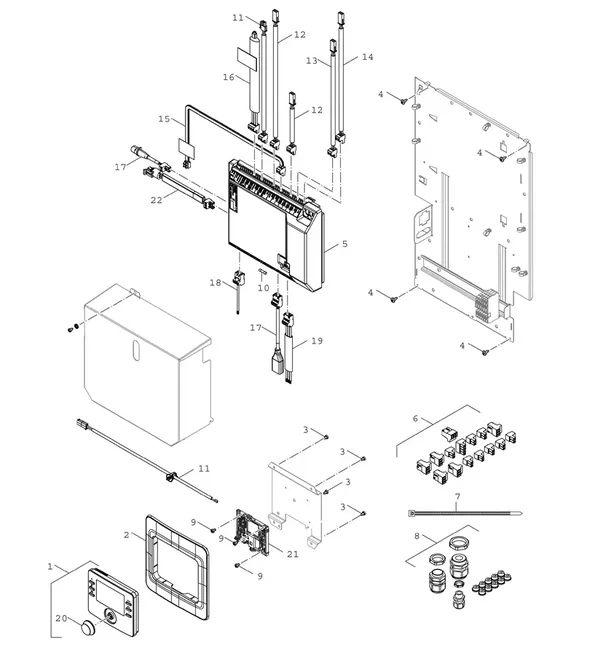 Exploded view Bosch Compress Hybrid 3400i AWS (CS3400iAWS 14B): Regeling