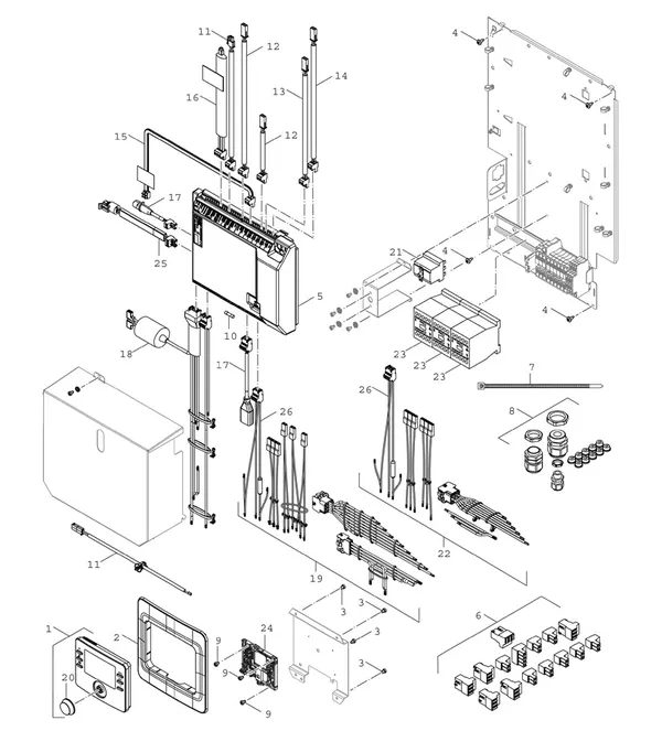 Exploded view Bosch Compress 3400i AWS (CS3400iAWS 10E): Regeling