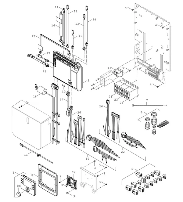 Exploded view Bosch Compress 3400i AWS (CS3400iAWS 14E): Regeling