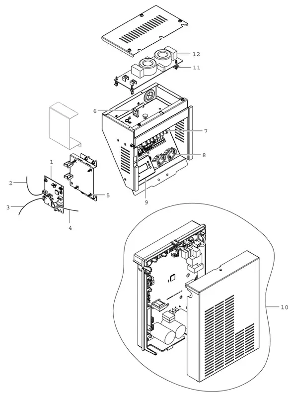 Exploded view Bosch Compress 3400i AWS 6kW (CS3400iAWS 6 OR-S): Thermoregulator