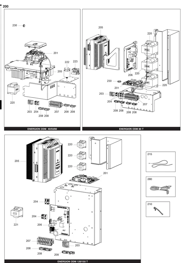 Exploded view Atag Energion ODM 120T: Elektrische componenten