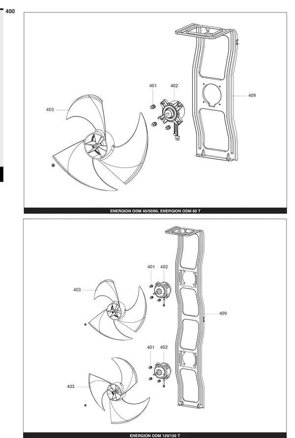 Exploded view Atag Energion ODM 120T: Ventilator