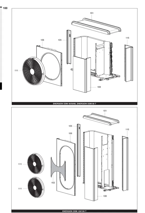 Exploded view Atag Energion ODM 150T: Mantel