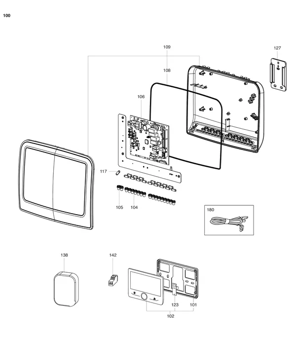 Exploded view Atag Energion IDU M Light Box: Elektrische componenten
