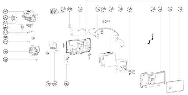 Exploded view Atag i32SZ iCon2: Elektrische componenten