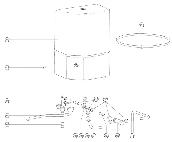 Exploded view Atag Q38SR | vanaf 2020 OSS2: Boiler