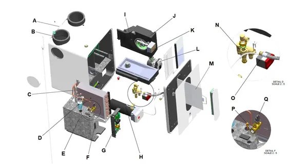Exploded view Inventum Modul-AIR All-E: Totaaloverzicht