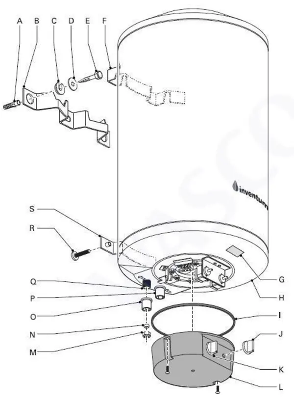 Exploded view Inventum EDR 50 Nachtstroom: Totaaloverzicht