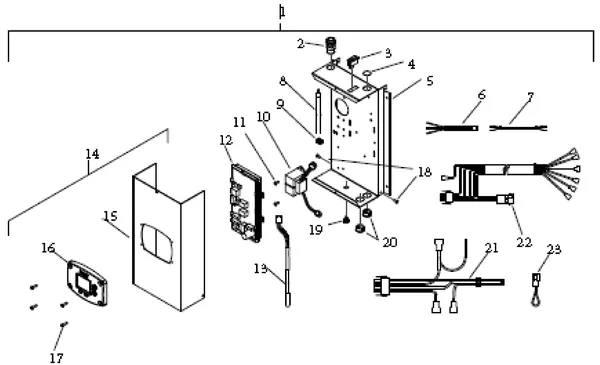 Exploded view Remeha SEN 110 Plus: Elektra