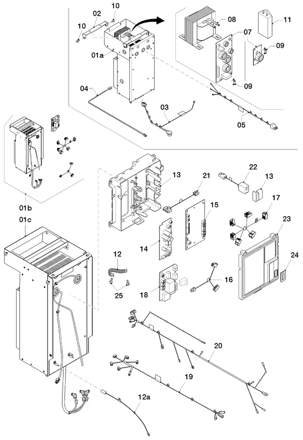 Exploded view AWB GeniaAir 5/2: Schakelkast