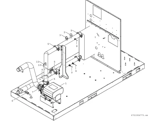 Exploded view Bosch Compress 3000 AWP (CS3000AWP 36 P): Inverter pomp