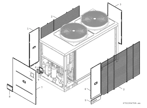 Exploded view Bosch Compress 3000 AWP (CS3000AWP 41 S): Plaat