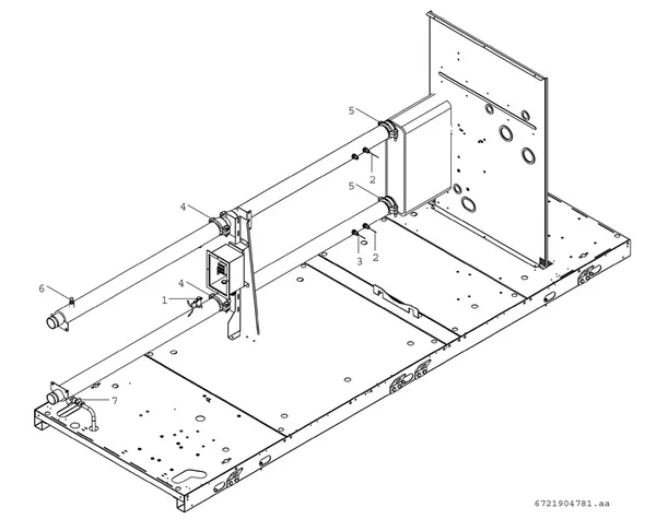 Exploded view Bosch Compress 3000 AWP (CS3000AWP 53 PC): Inverter pomp