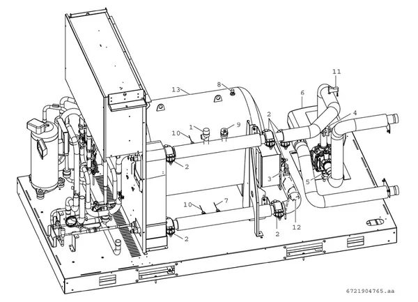 Exploded view Bosch Compress 3000 AWP (CS3000AWP 24 MBC): Boiler inverter pomp