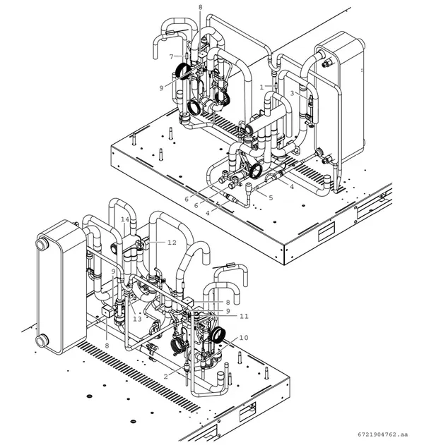 Exploded view Bosch Compress 3000 AWP (CS3000AWP 19 C): Koelmiddelcircuit