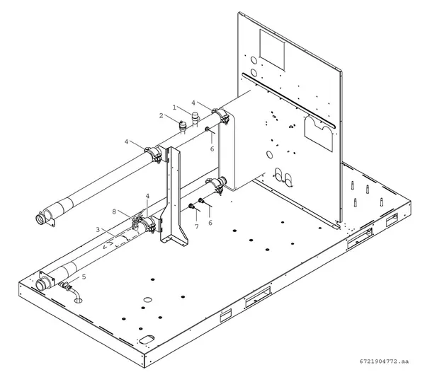 Exploded view Bosch Compress 3000 AWP (CS3000AWP 31 C): Standaard