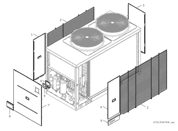 Exploded view Bosch Compress 3000 AWP (CS3000AWP 41 C): Plaat