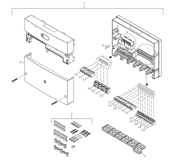 Exploded view Bosch Compress Hybrid 5800i AW (CSH5800iAW O): Besturingsunit