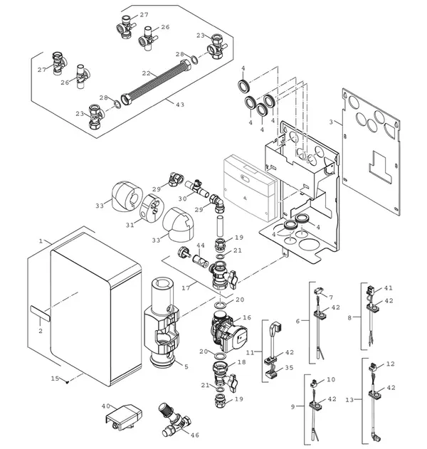 Exploded view Bosch Compress Hybrid 5800i AW (CSH5800iAW O): Hybridbox outdoor
